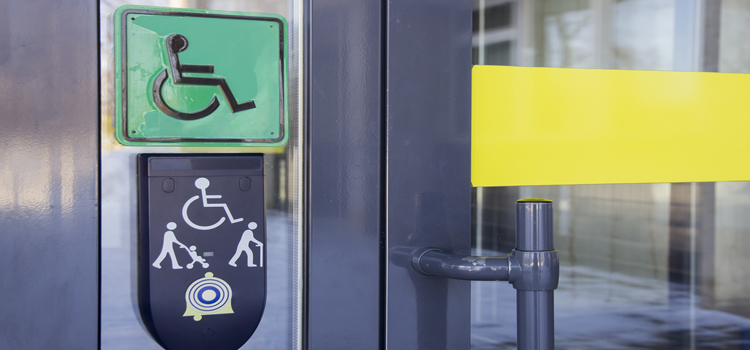automatic handicap door opener in La Habra