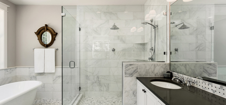 bathroom shower door installation in La Habra